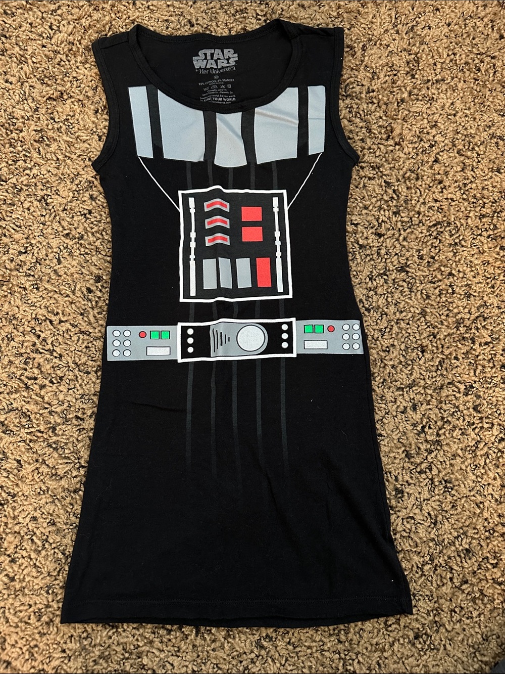 Star Wars Darth Vader Black Bodycon Dress